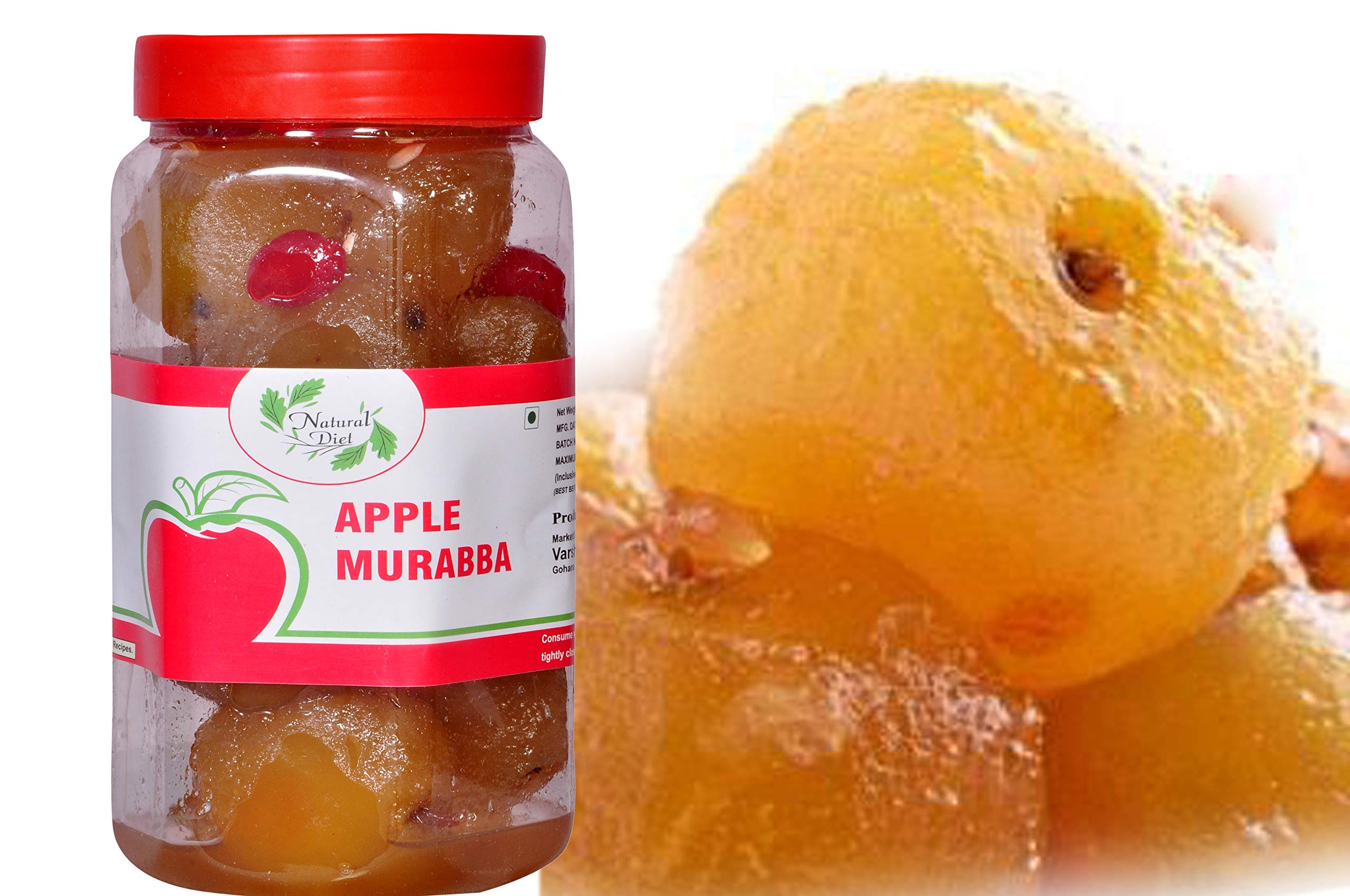 Natural Diet Sweet Kashmari Apple Murabba Premium Murabba Jar ||Ghar Ka Murabba ||Mouth-Watering Mother Made Love 1Kg