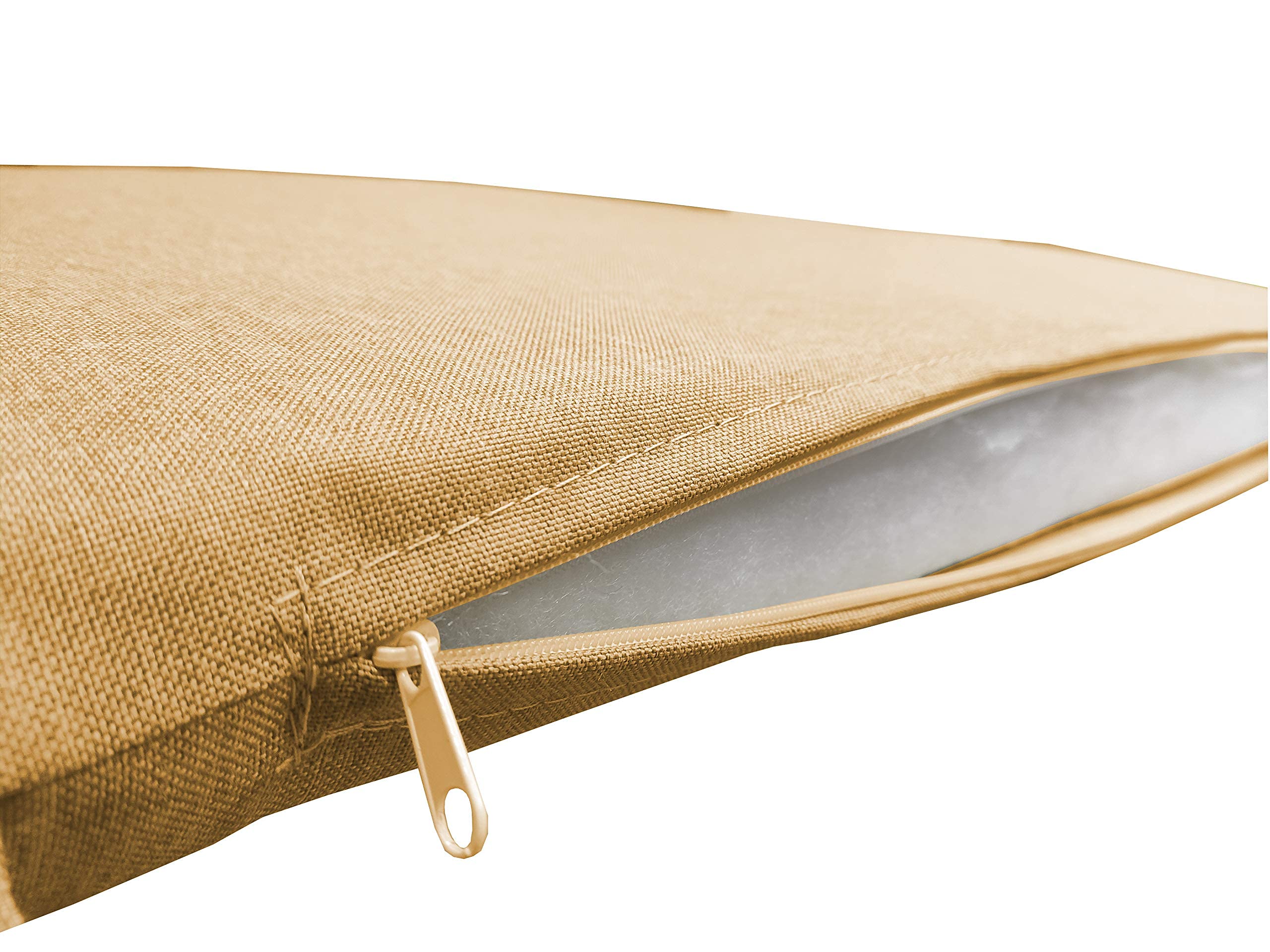 chilly pilley Coussin De Banc Housse Amovible Lavable Zip avec Passants Coussin pour Banc De Jardin Terrasse (160 x 60 x 5 cm, Chameau)