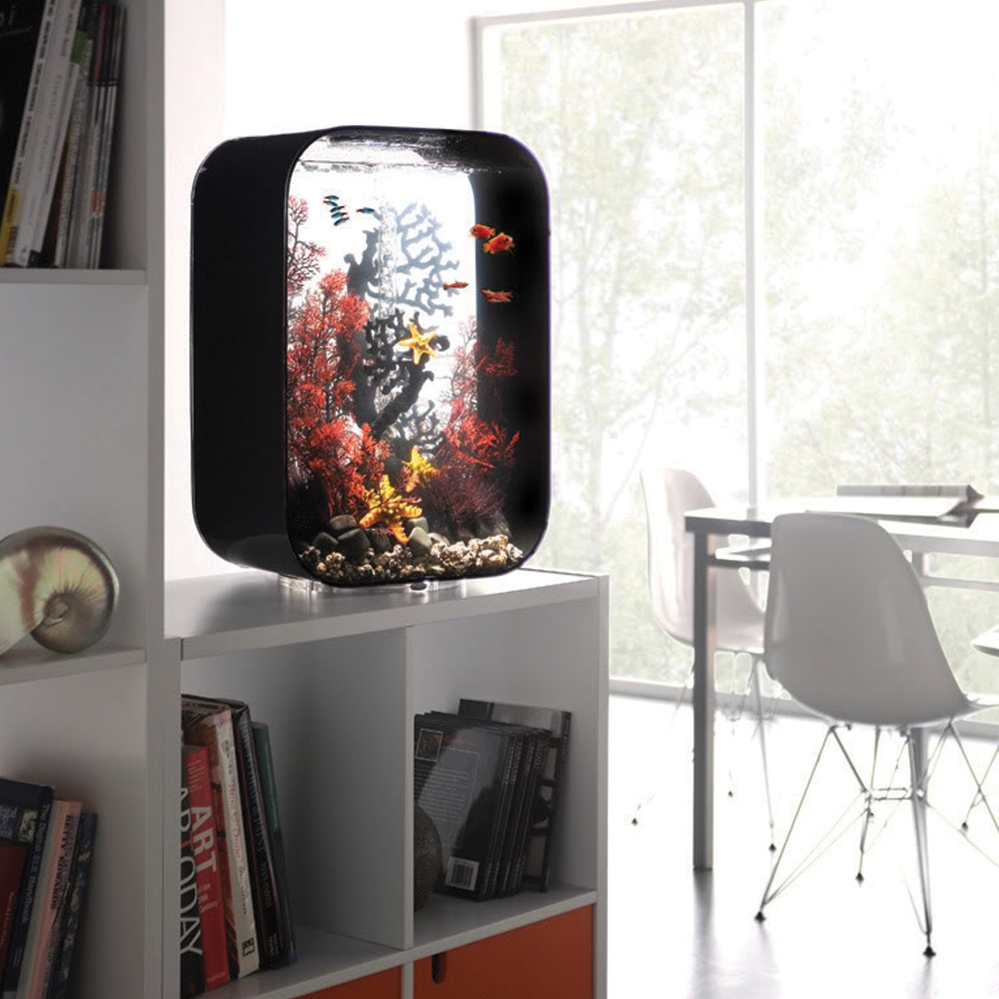 biOrb Life 45L バイオーブ ブラック biOrb Life 45 Aquarium with Intelligent LED Light - 12 Gallon