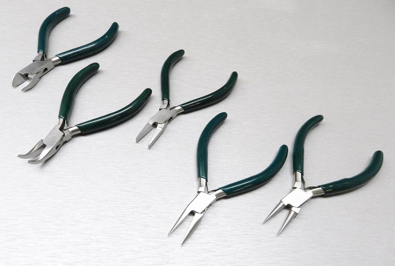5 Pc Jewelers Pliers Set Jewelry Making Beading Wire Wrapping Hobby 5" PLIER KIT By JTS