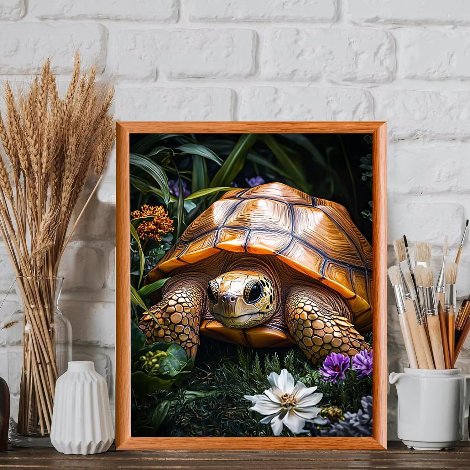 WEISHIWE Tartaruga Dipingere con i Numeri per Adulti, 70x90cm a-964
