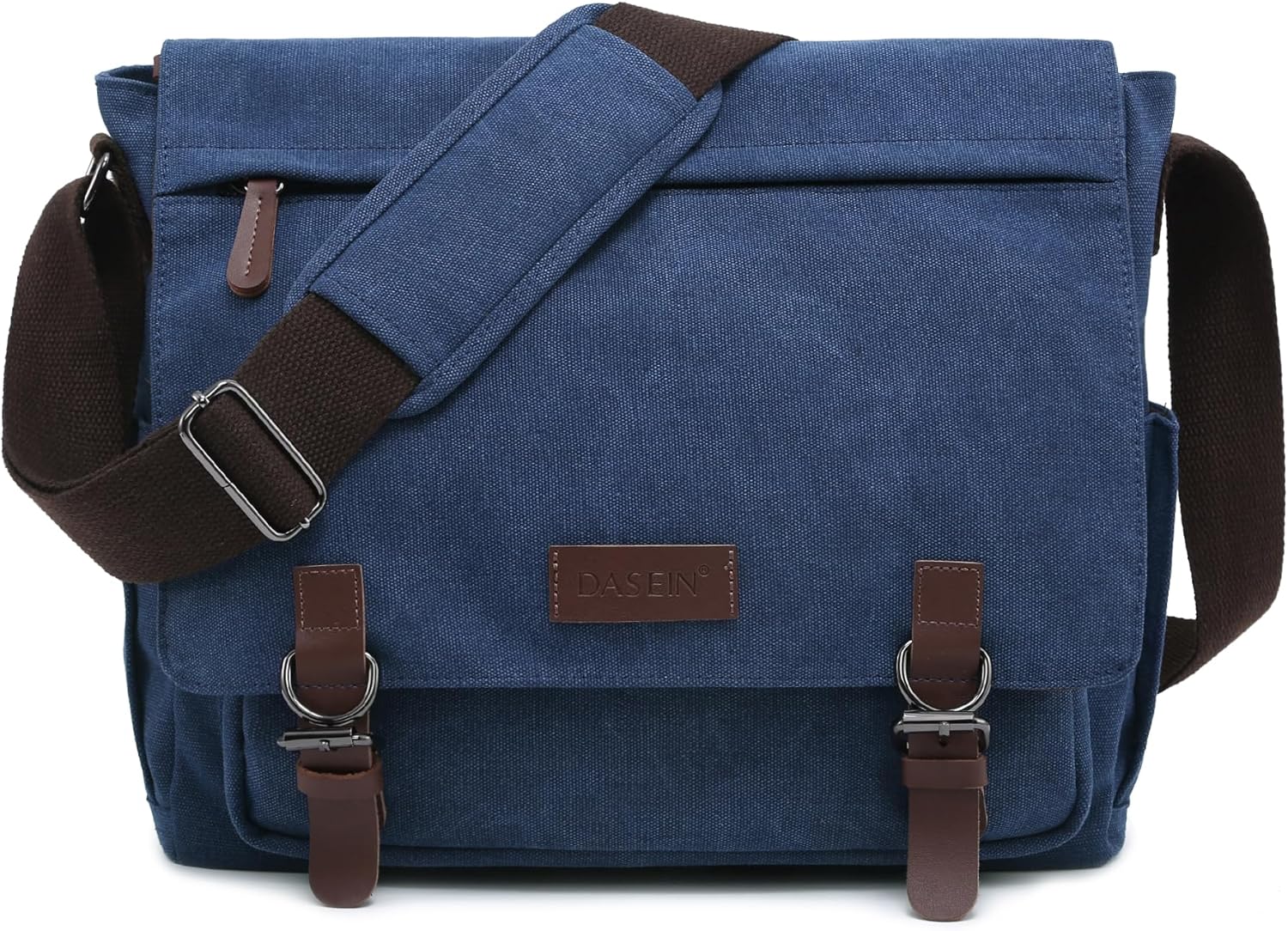 DASEIN Vintage Canvas Messenger Bag for 15" Laptop - Large Crossbody Shoulder Travel Briefcase Purse