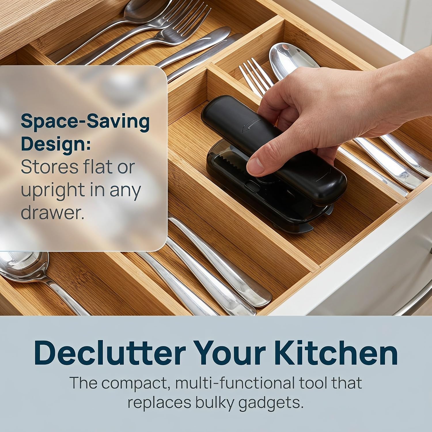 Ergonomic Jar Opener for Seniors with Arthritis, Portable Stainless Steel and Abs Lid Opener with Antislip Grip, Compact Flat Design for Easy Use on Caps and Jar Lids in Limited