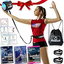 OVANTO Volleyball Training Equipment Aid – Solo Volleyball Equipment in 4 Styles to Serve, Spike, Set and Pass Like a Pro - Adjustable Volleyball Practice Equipment Gift for Beginners & Experts