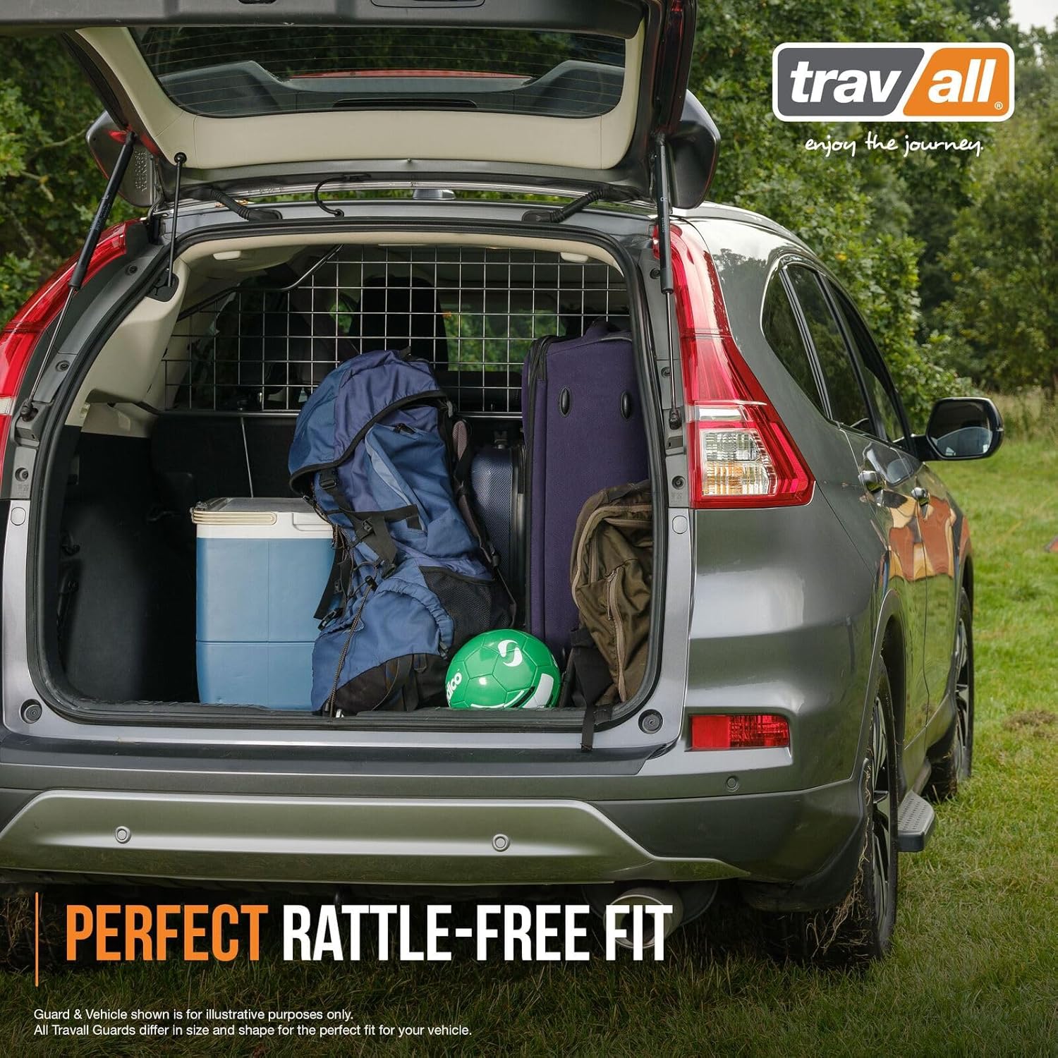 TRAVALL Compatible with Nissan Ariya (2022+) Dog Car Barrier Guard Custom Fit Accessory Heavy Duty Steel Mesh Trunk Divider Safety Travel Premium Luggage Cargo Barrier Backseat Protection