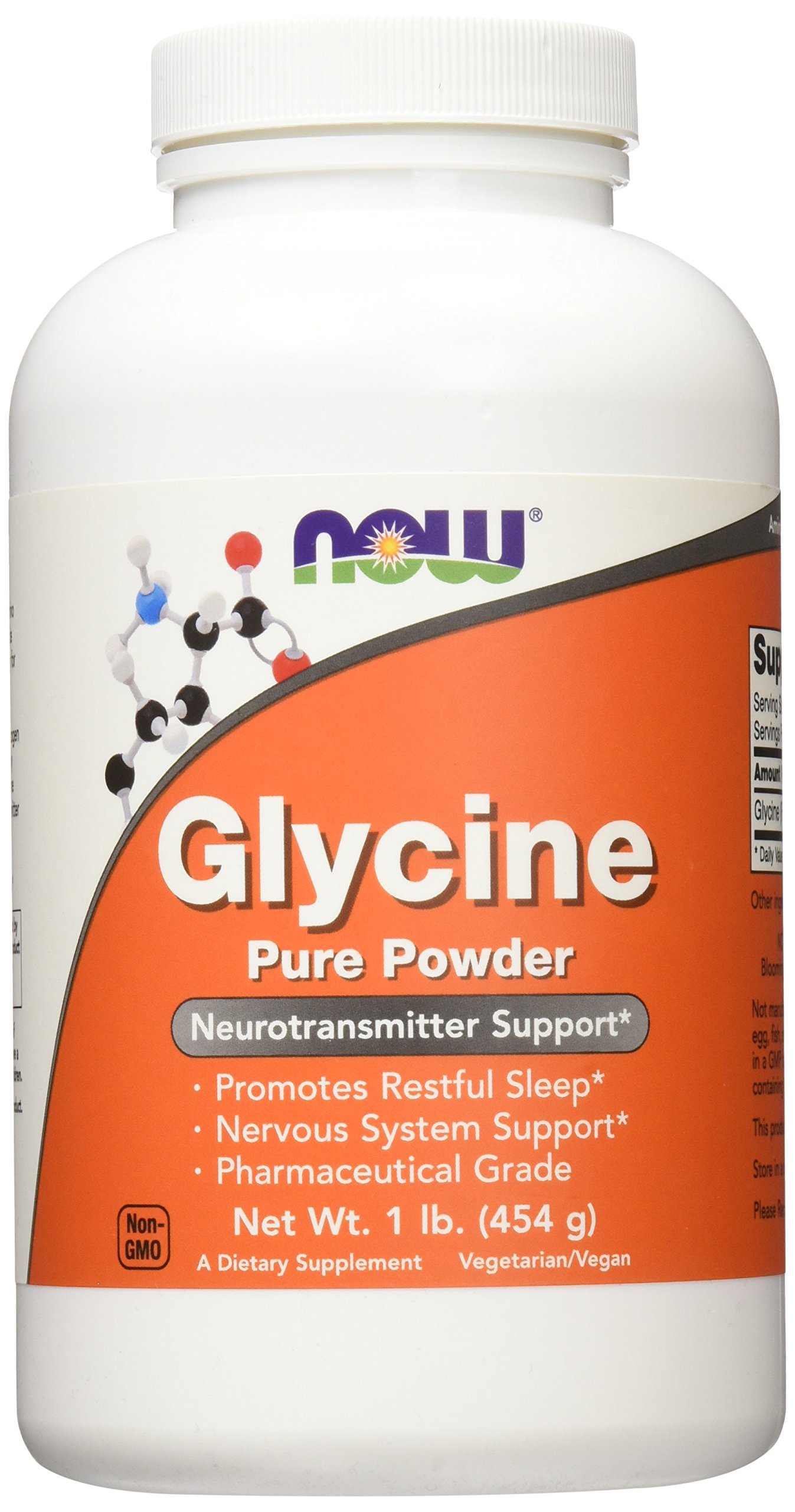 NOW Foods Glycine, Pure Powder - 454g