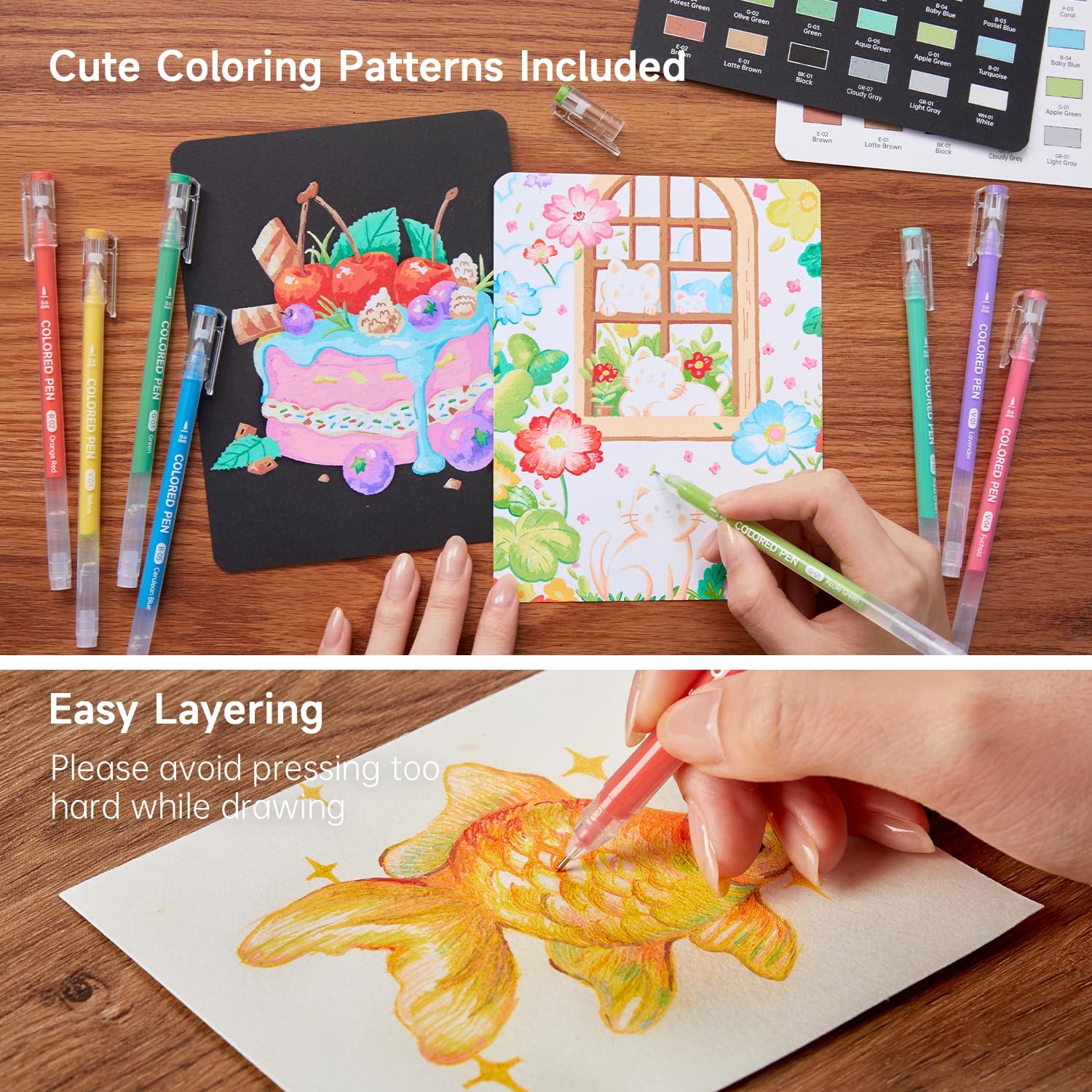 Shuttle Art 30 Color Gel Pens - Coloring & Journaling -4 Shuttle Art 30 Color Gel Pens - Coloring & Journaling -4