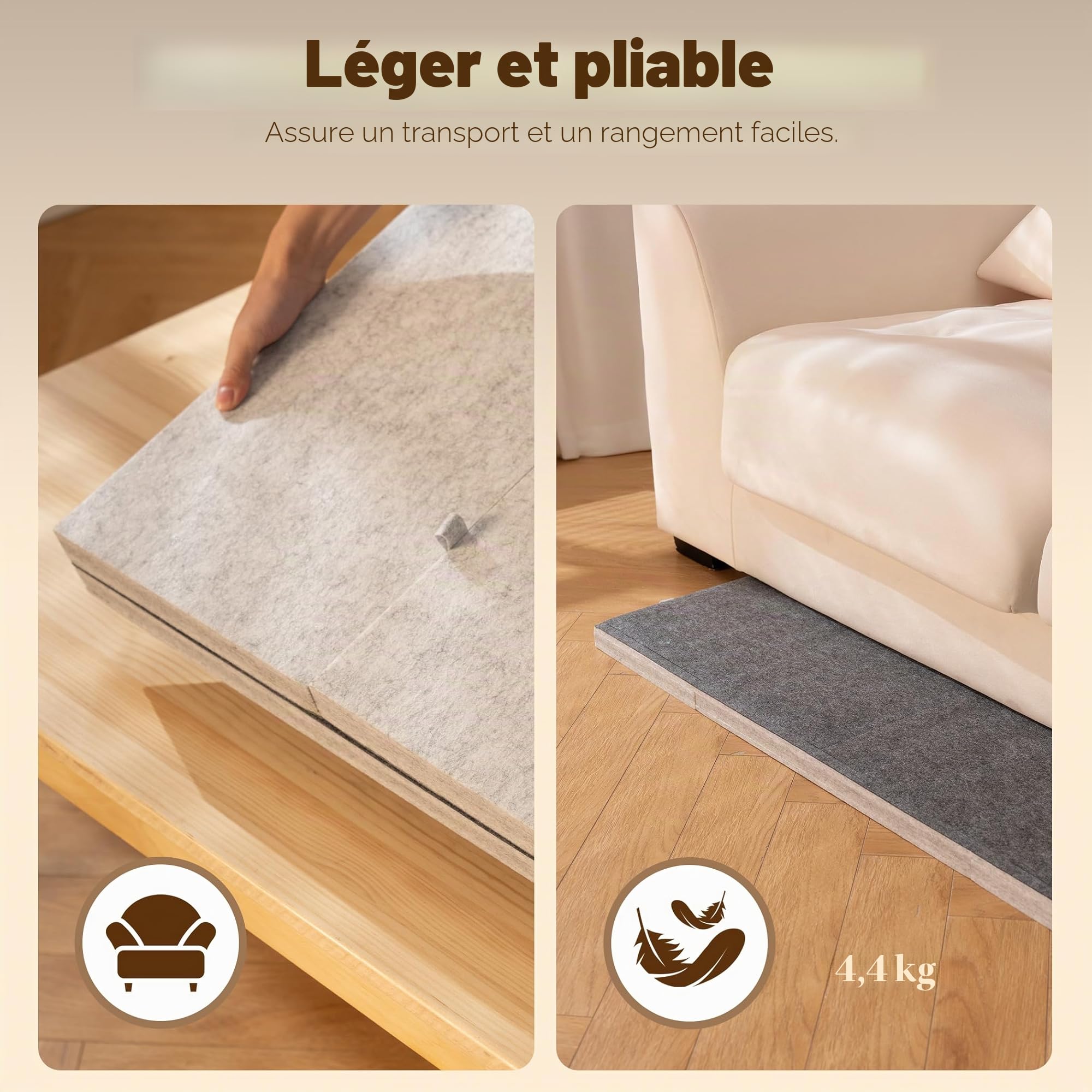 Tektalk Table de Puzzle Pliable 2000 pièces avec Couvercle, Plateau 3 Angles d'inclinaison, Planche en Feutre Super légère Portable 6 tiroirs de tri, Gris foncé