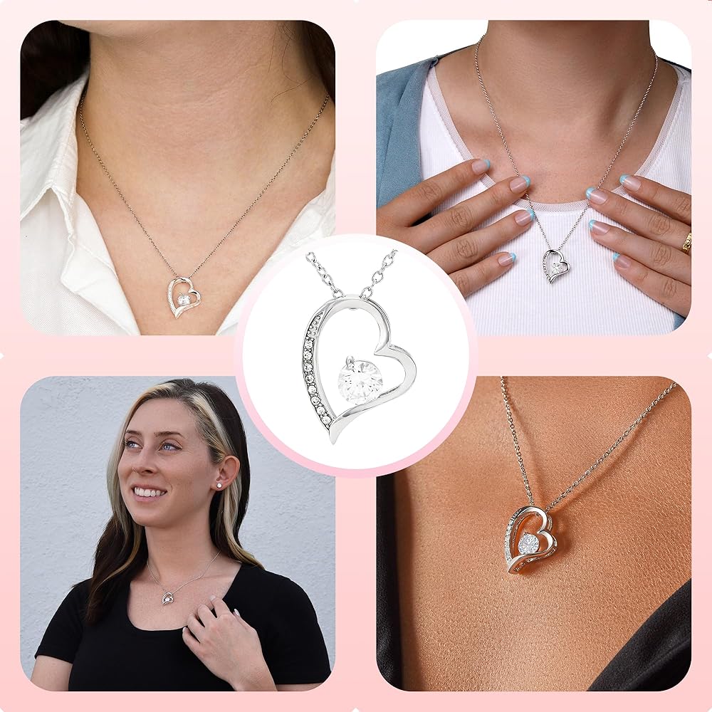 Grandma Necklace RFTWXHPN Grandma Granddaughter Gifts Heart