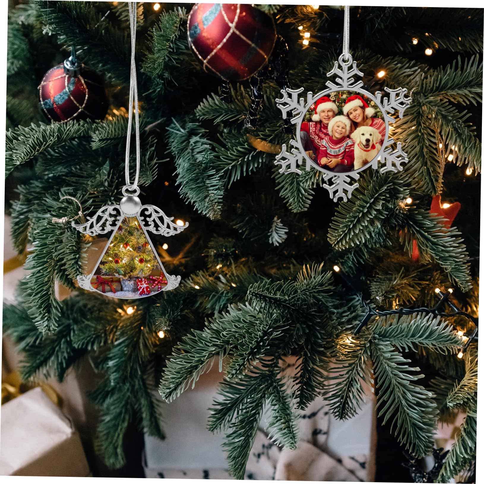 Zerodeko 10stücke Weihnachts Sublimationsanhänger Leere Schneeflocken Dekoration Für Weihnachtsbaum Kreative Hängende Ornamente Für Festliche Anlässe Personalisierbar Für Und Familie