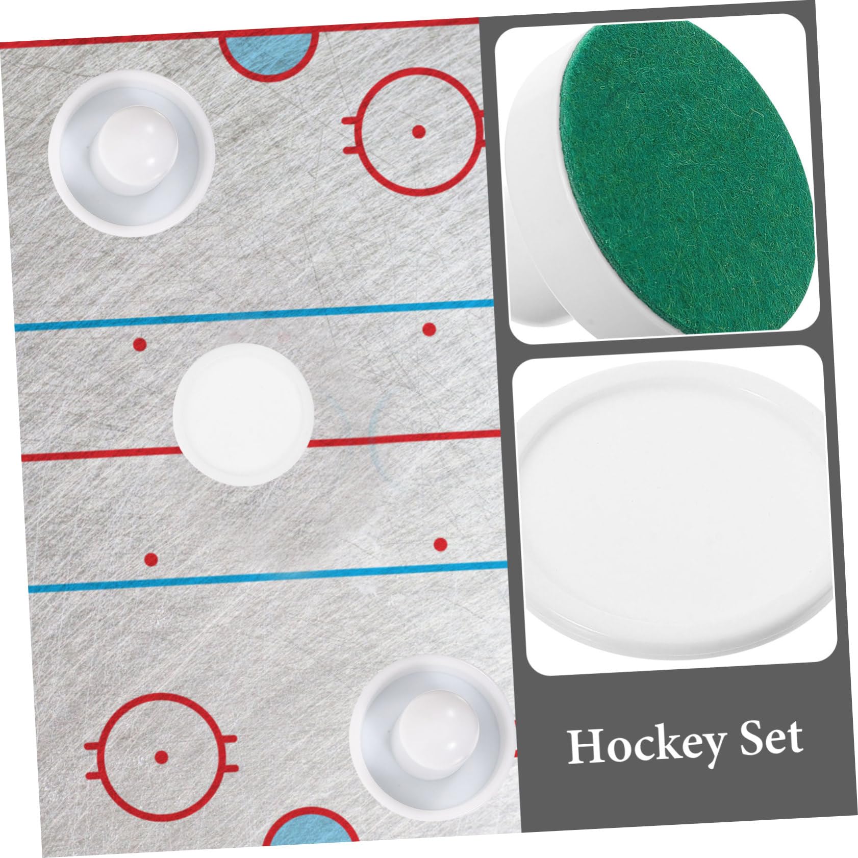 Set Accessori Hockey su Ghiaccio Tavolo Spintori 60mm e Dischi 51mm, Kit Gioco Arcade per Feste e Sale Giochi, Ricambi per Spingitori e Racchette da Hockey da Tavolo