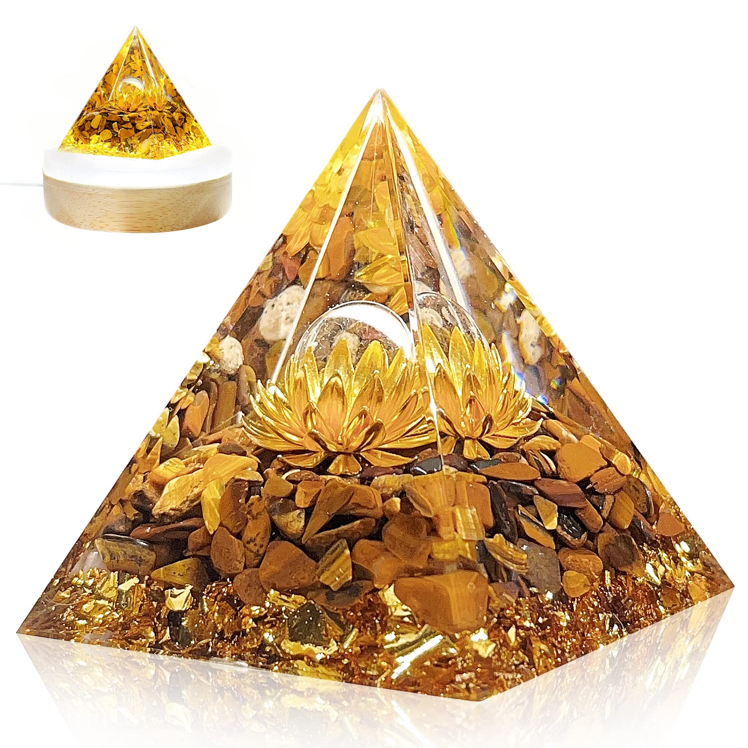 Buy Orgone Pyramid Positive Energy Flower of Life Orgonite Money