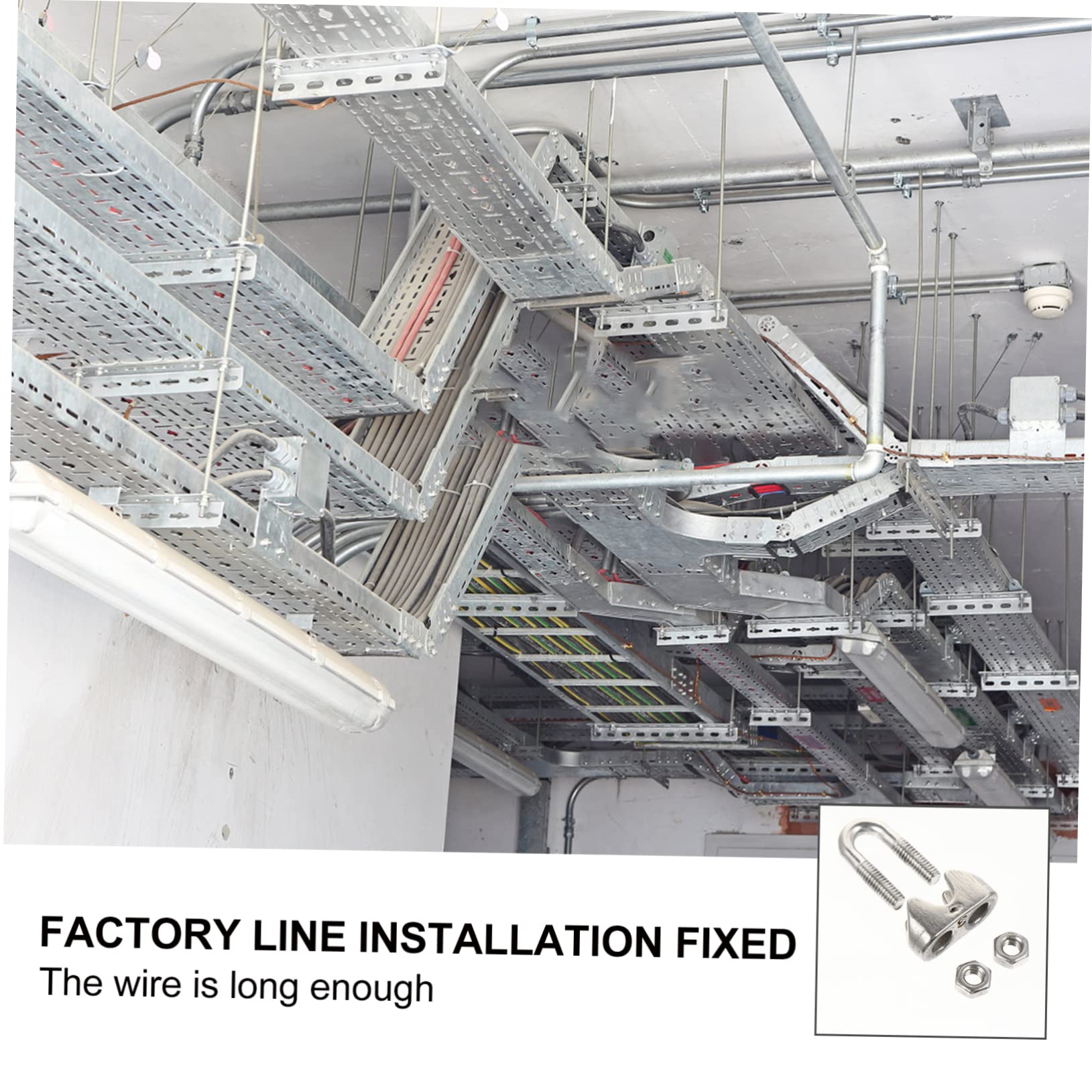 CIYODO 20pcs Chuck Wire Rope Clips Wire Ropes Supplies Cable Wire Clips Cable Bolts Cable Cord Clips Saddle Clamp Hardwares Clamps U Type Clamp Wire Clamp Silver Stainless Steel