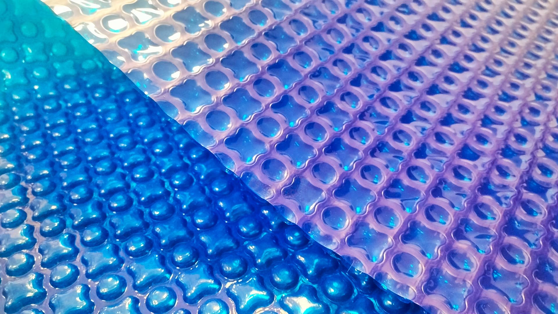Bâche à Bulles Piscine 7x3,5 m Optimal Dark Blue 500 microns - Bordée 4 côtés + Oeillets Posés + Bâchette Protection - Direct Usine