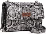 Wrangler Flap Crossbody Purse for Women Shoulder Bag Vintage Wallets with Chain Strap