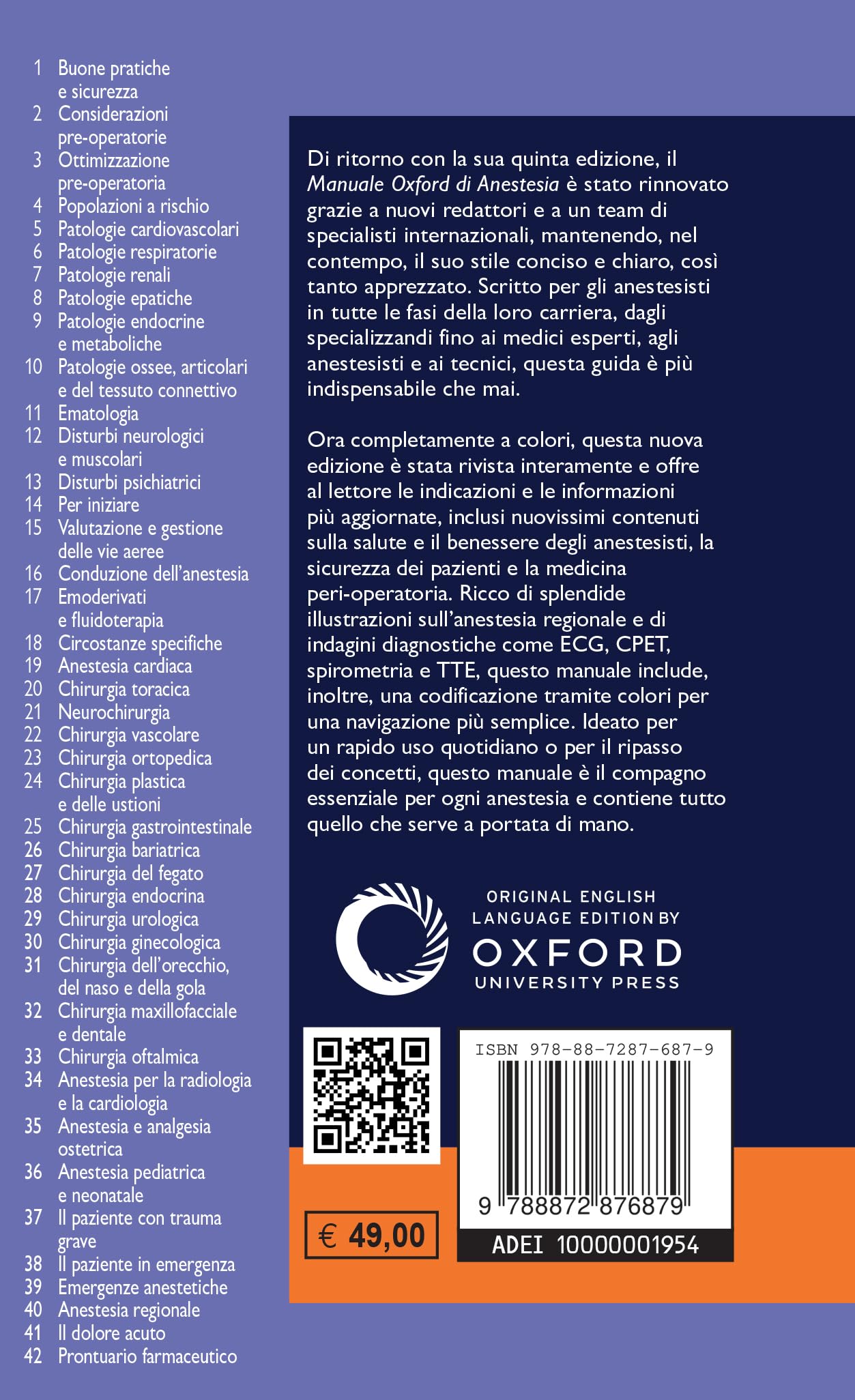 Manuale Oxford di anestesia