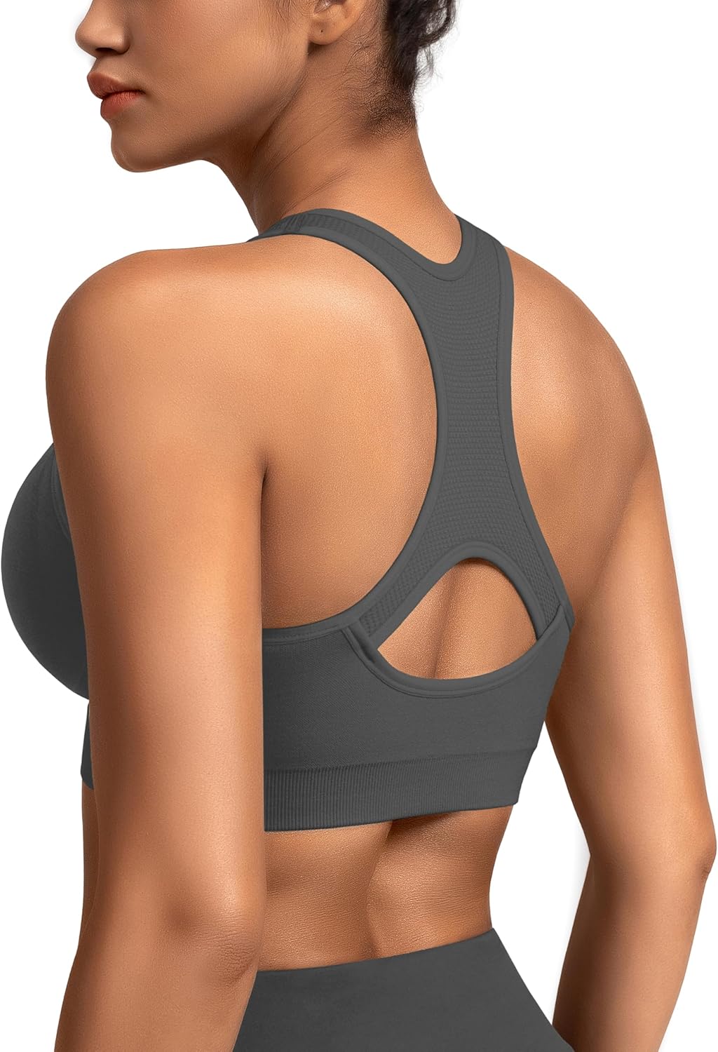 MIRITY Women Racerback Sports Bras - High Impact Workout Gym Activewear Bra Pack of 7 - Image 6