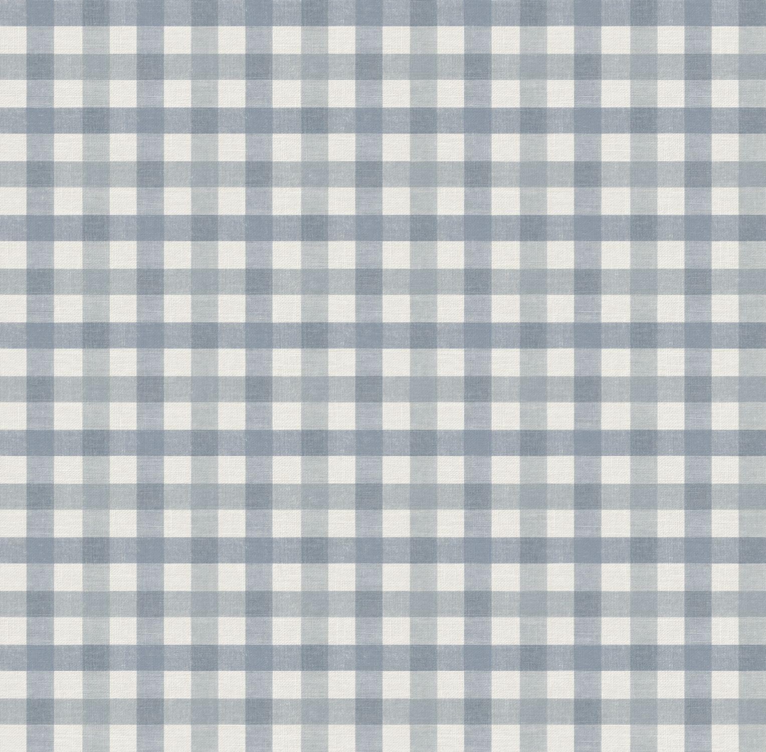 Sanders & Sanders papier peint vichy bleu 53 cm x 10 m