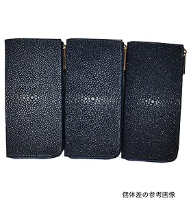 【美品】 バハリ BAHARI 財布 ガルーシャ ロングウォレット 黒 エイ革 Amazon | [BAHARI] バハリ ガルーシャ スティングレイ エイ革