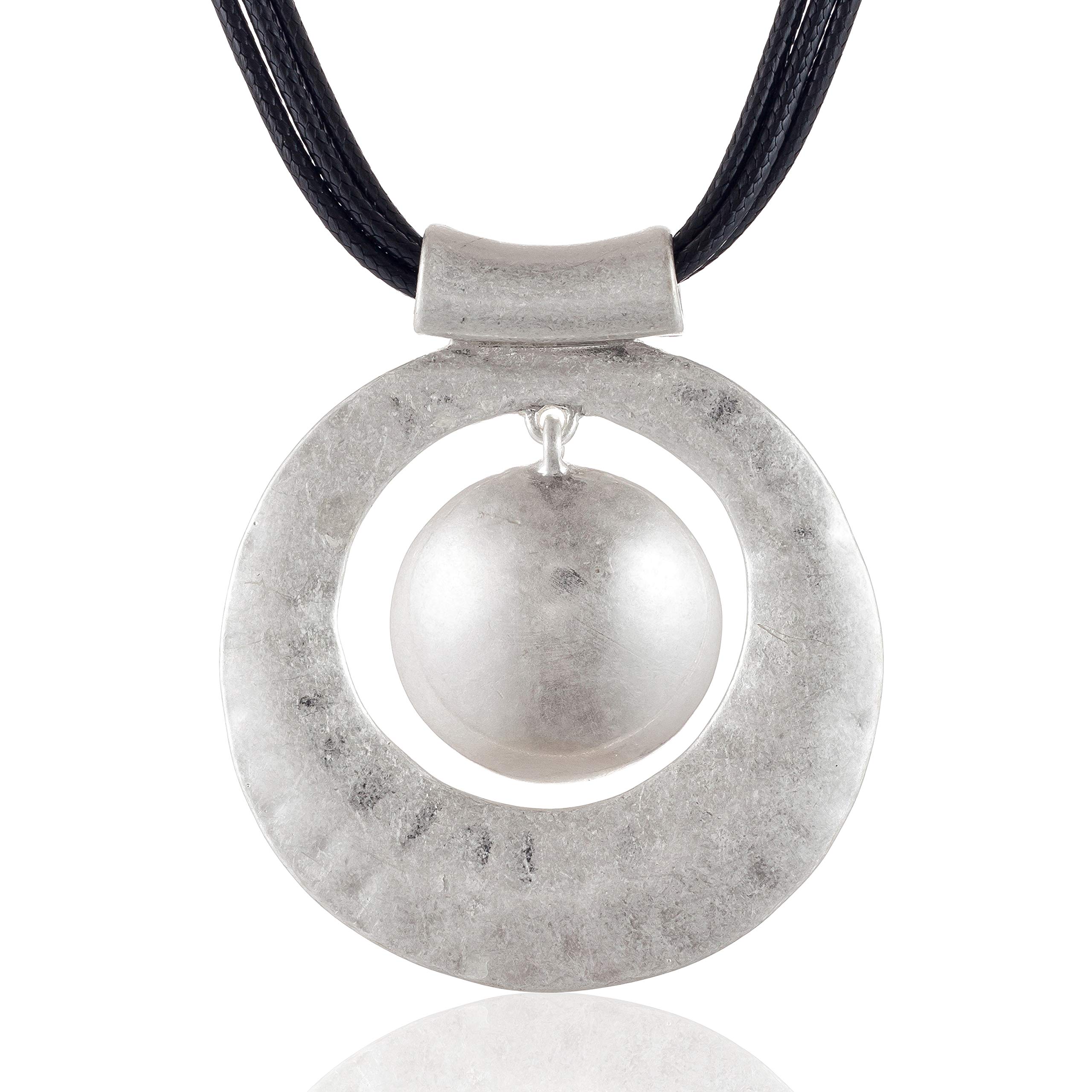 COOSTUFF ANNATrendy Black Leather Chokers Necklaces Chain Necklace for Women Jewelry