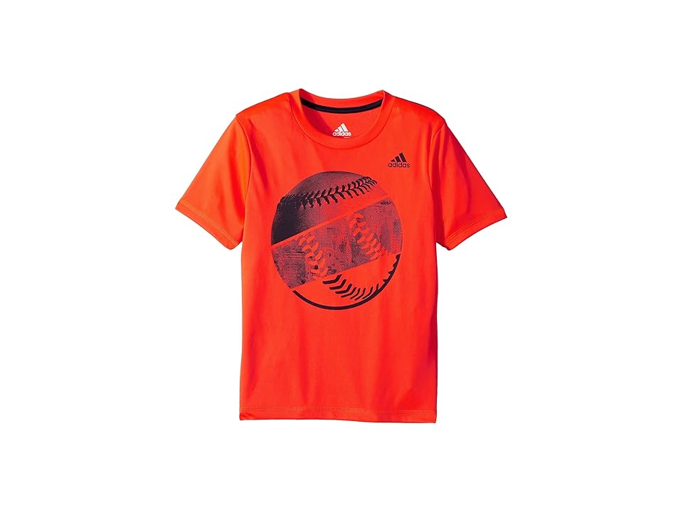 

adidas Kids Hacked Sport Ball Tee (Toddler/Little Kids) (Red/Orange) Boy's T Shirt
