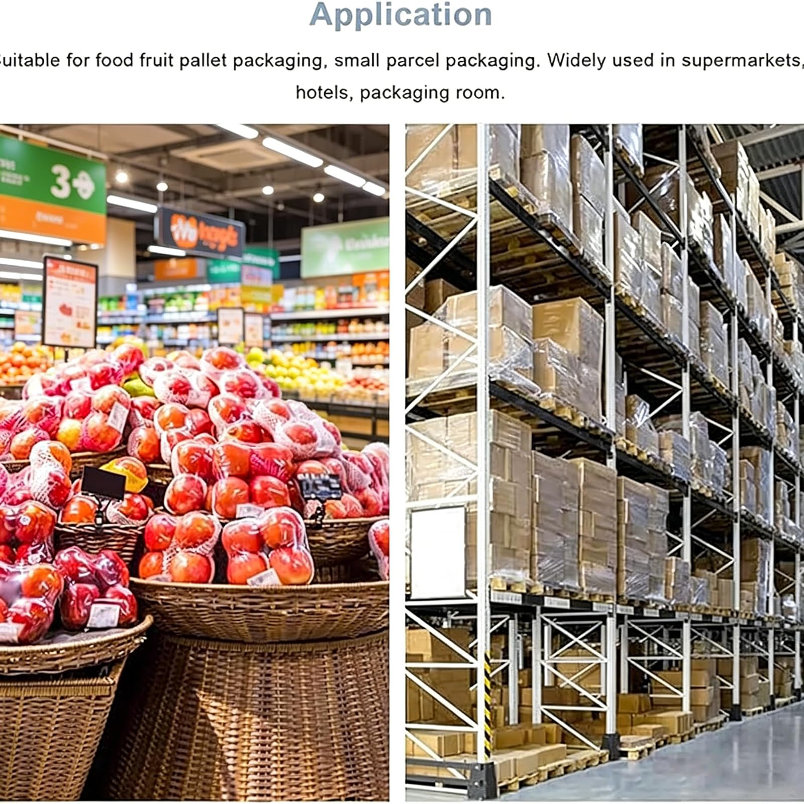 Manuelle Stretchfolien-Verpackungsmaschine, Tischfolienspender für schnelles Verpacken, hält Folie bis zu 19,7 Zoll Breite, ideal für Verpackung und Versand
