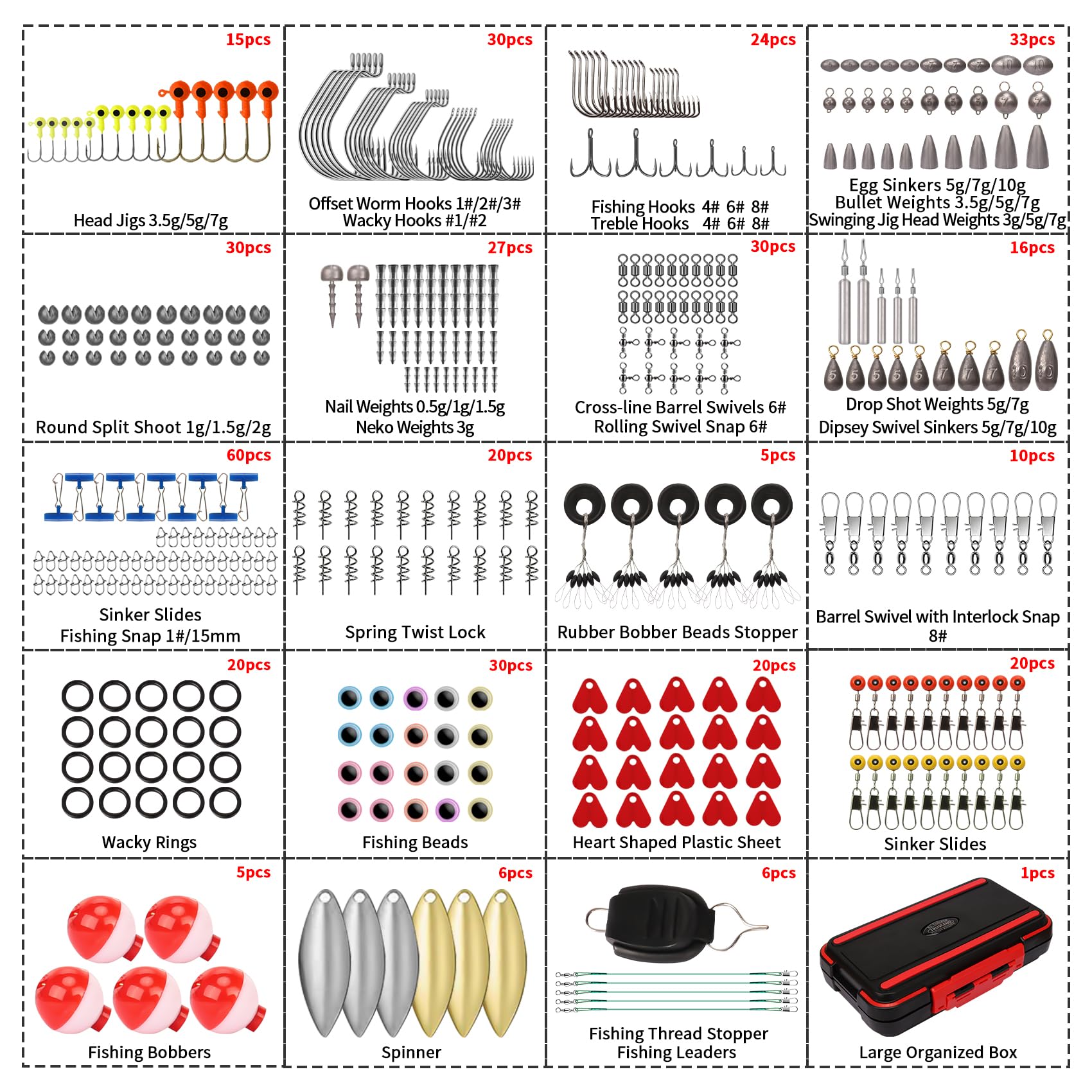 TRUSCEND（トラセンド）釣りセット 道具 様々仕掛け、ウェイト、シンカー、フック、スナップリーダーが含まれる 幅広く使用 厳選されたつ Amazon | TRUSCEND（トラセンド）釣りセット 道具 様々仕掛け