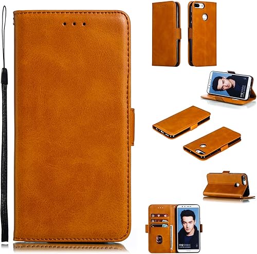 SWMGO Flip Portafoglio Custodia per Huawei Honor Lite Giallo SWMGO Flip Portafoglio Custodia per Huawei Honor Lite Giallo