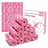 150Pcs Sanitary Napkin Disposal Bags, Luxiv Pink Disposable Sanitary Bag Personal Care Disposal for Tampons Trash Bag, Disposable Mini Bags for Women Privacy Handling Bag Diaper Sack
