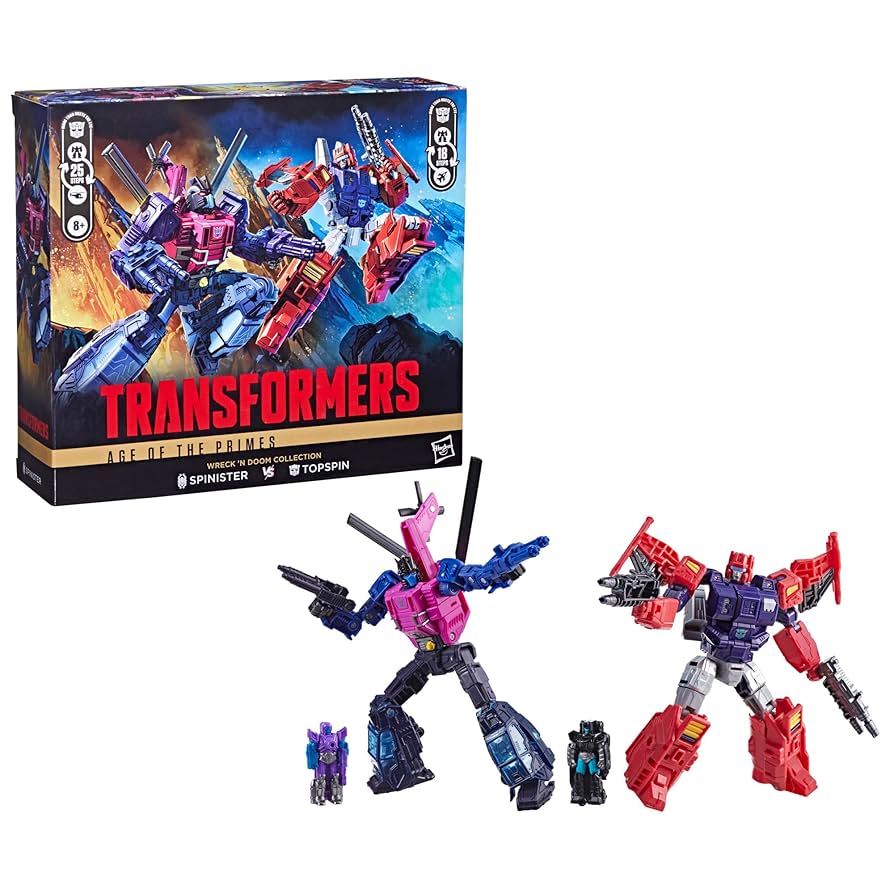 トランスフォーマー レックンドゥームコレクション トップスピン Amazon.com: Transformers Age of The Primes Wreck 'n Doom