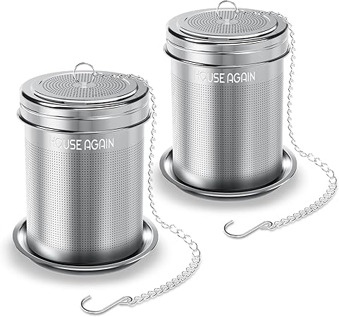 House Again 2 Pack Tea Infuser, Extra Fine Mesh Tea