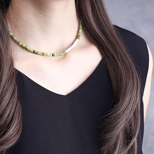 Miniatura 2 de COAI Gargantilla con cuentas de piedra Heishi para mujer