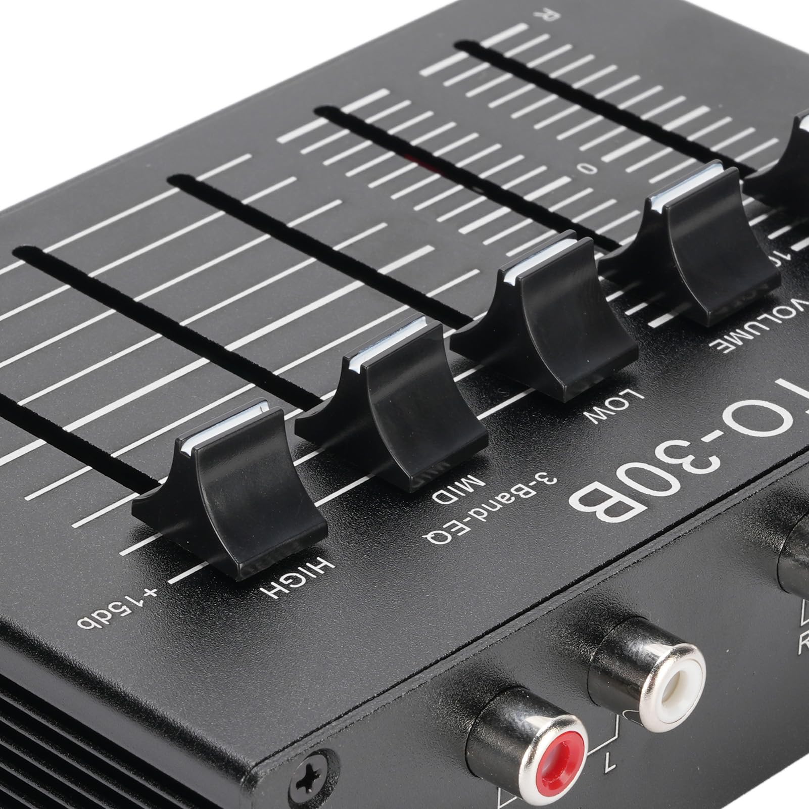 Preamp di Phono EQ a 3 Bande per Giradischi, Audio HiFi di Guadagno da 12 DB, Disegno a Basso Rumore in Lega di Alluminio, 5 V Alimentato con Volume e Controllo del Bilanciamento