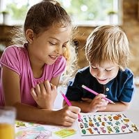 Vista 5 de sinceroduct 84 piezas de calcomanías de diamante para niños, kits de arte de mosaico, calcomanías de gema 5D, kits de arte y manualidades