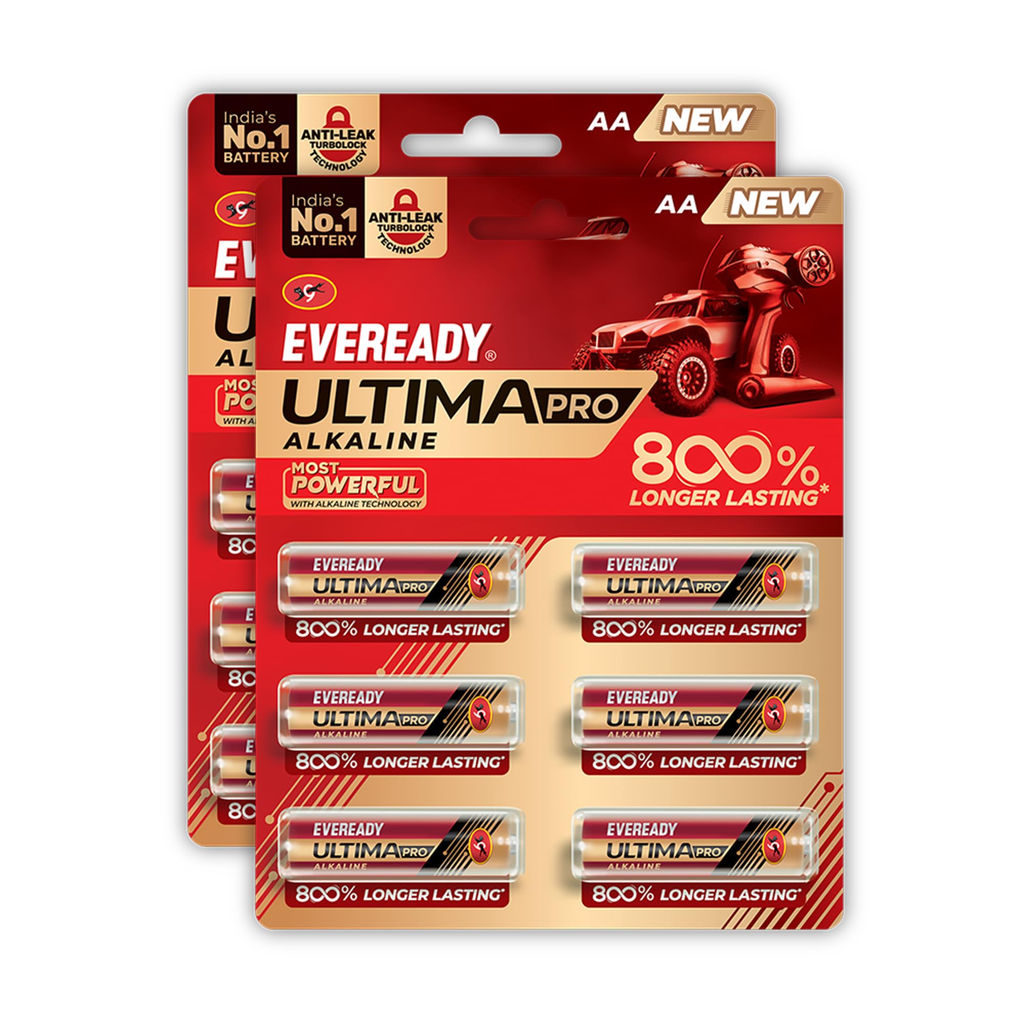 Eveready Ultima Pro Alkaline AA Battery | Pack of 12 | 1.5 Volt | 800% Long Lasting |Highly Durable & Leak Proof | Alkaline AA Battery for Household and Office Devices-image-22