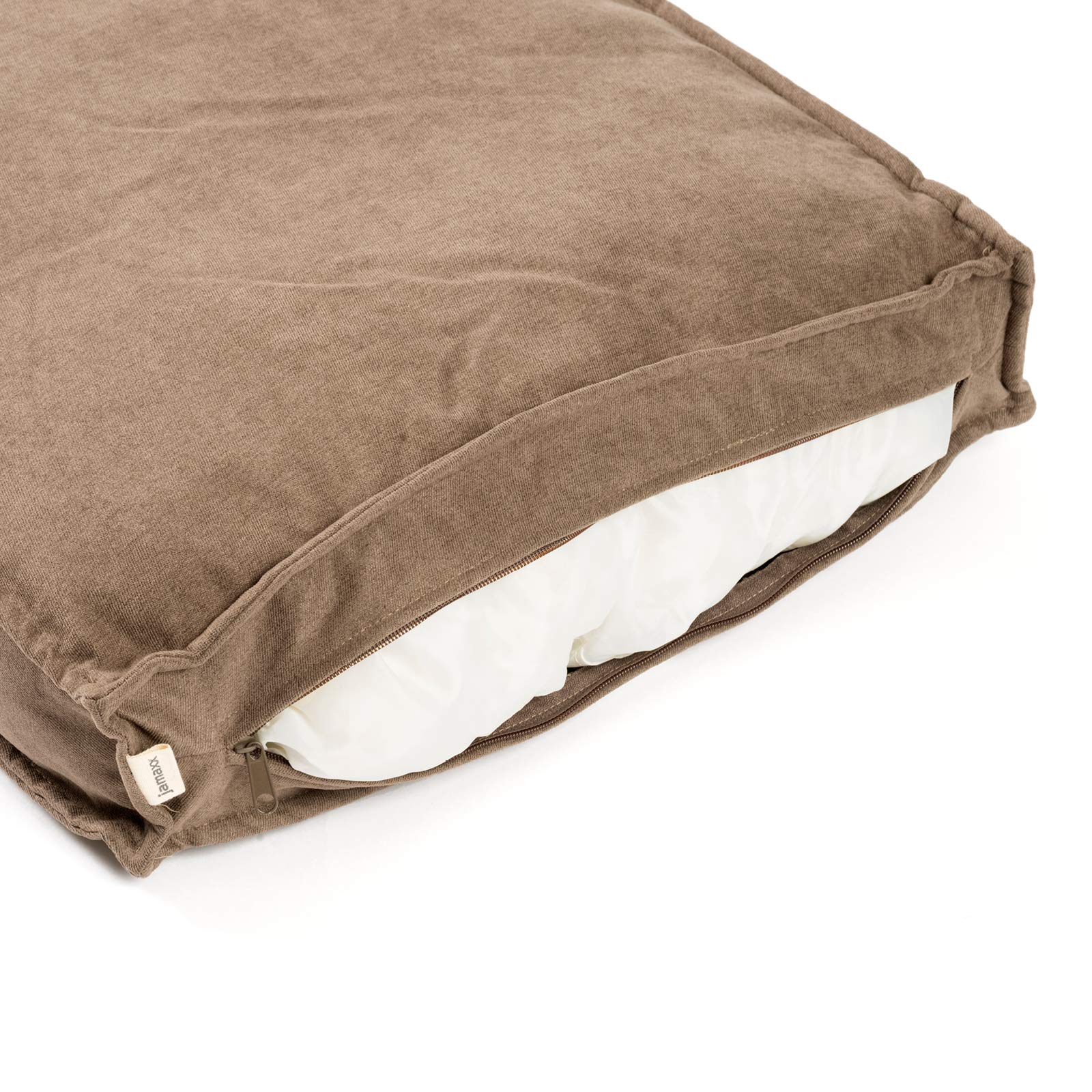 jamaxx-pets Premium Hundekissen Orthopädisch Weich Memory Foam, Waschbar, Nässeschutz Wasserabweisend - Dicke Füllung Visco Elastisch, Flauschig Samtartiger Stoff, Hundebett PDB1001