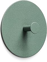 Bidetlity Crochet mural - Gris et vert - Design nordique - Crochet autocollant - Idéal pour la salle de bain, la cuisine, les toilettes - Sans perçage - Multicolore mat