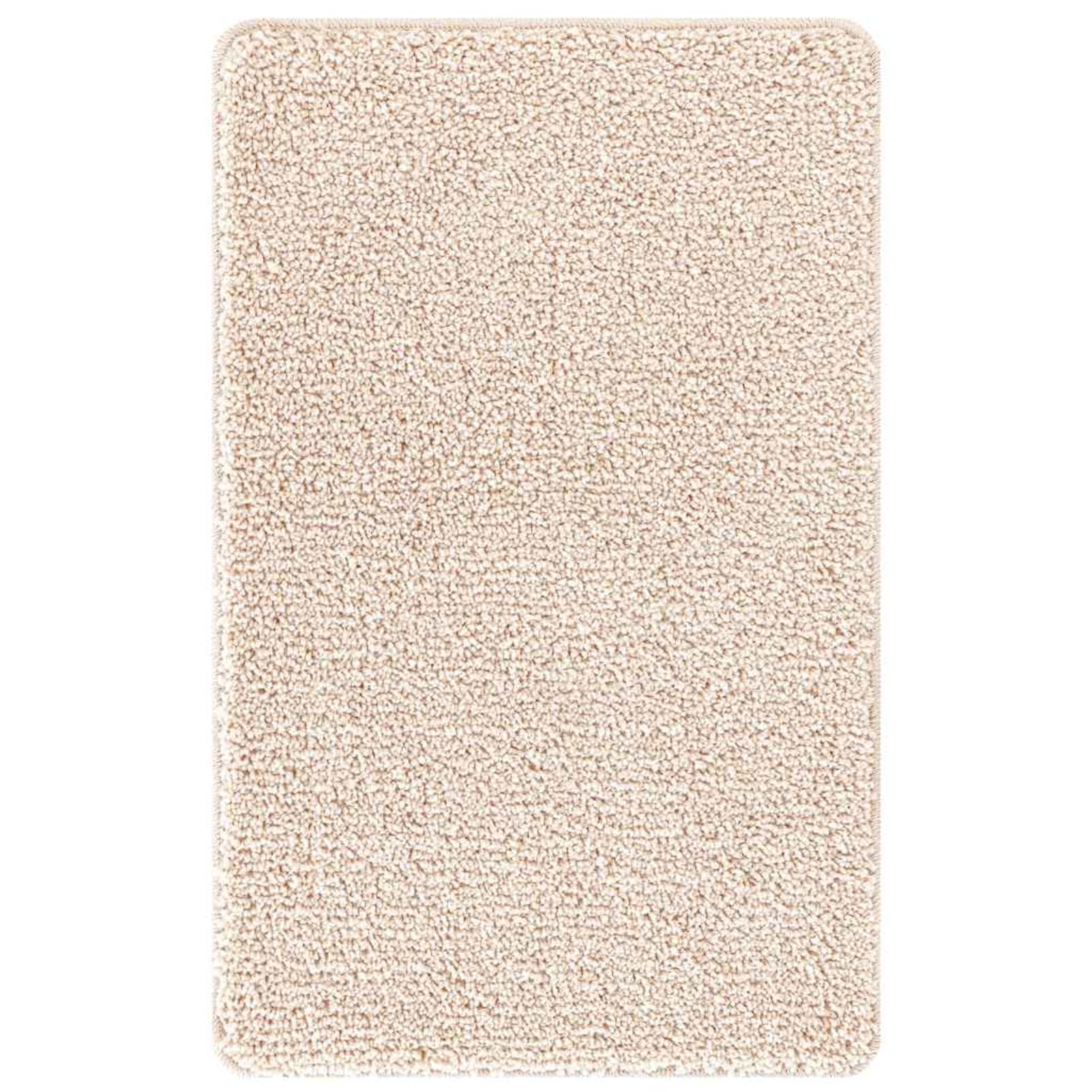 Tappetino da Bagno Antiscivolo Crema 60 x 90 cm PP