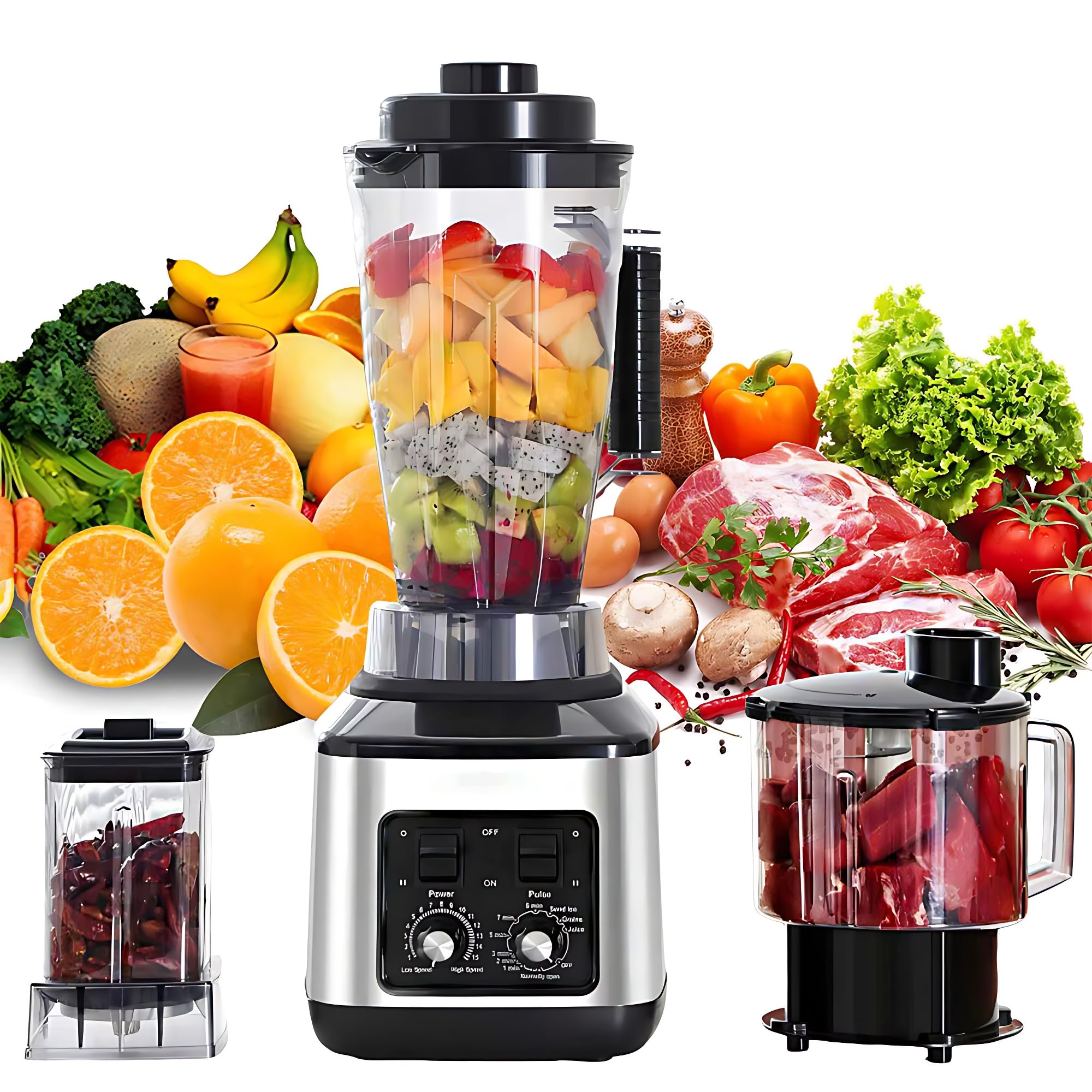 Juicer blender 9500W grande capacité pour hacher la viande et mixer