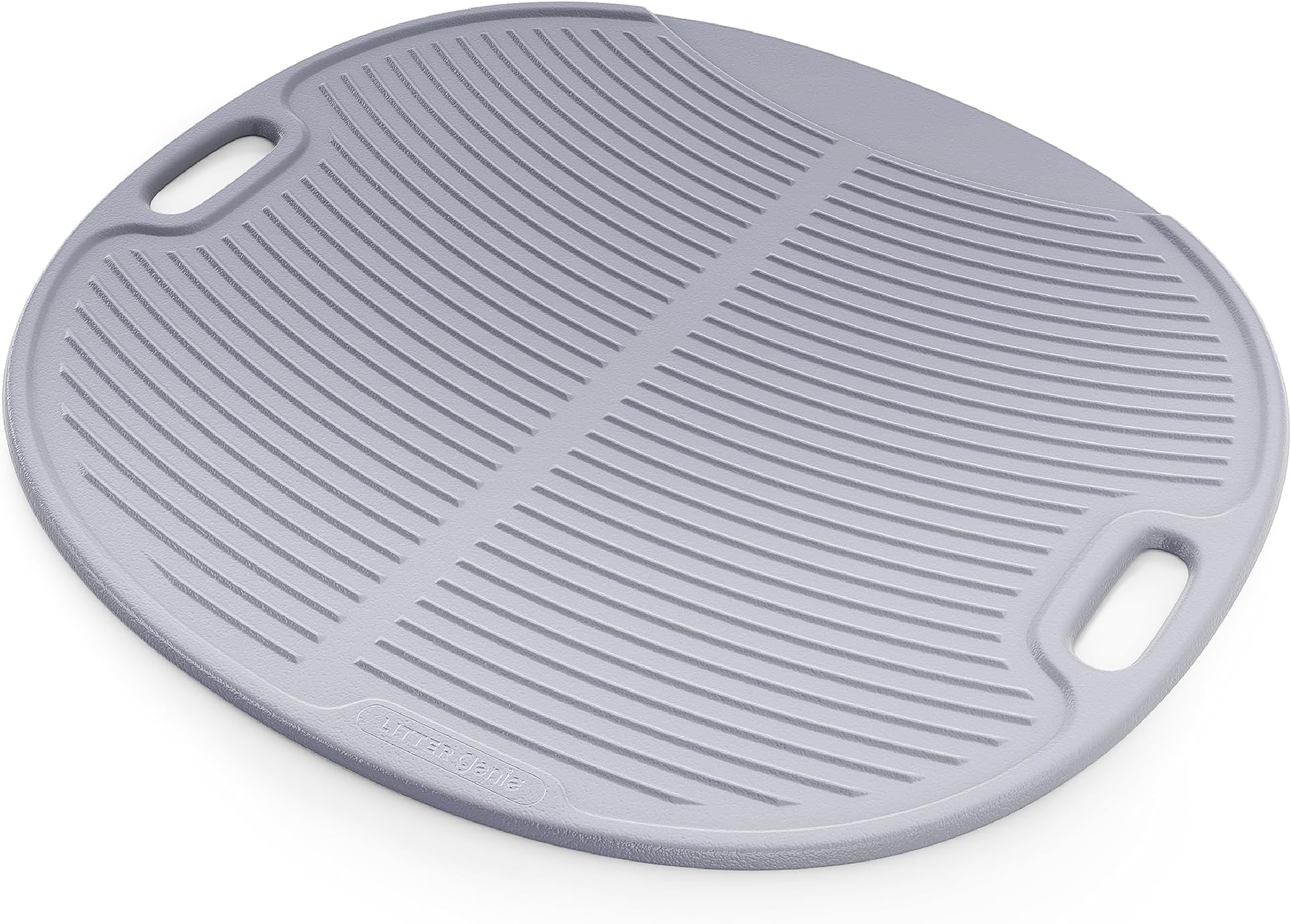 Litter Box Mat | Ribbed Foam Cat Litter Trapping Mat | Easy Clean Up | Grey
