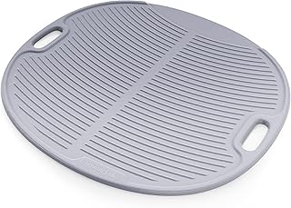 Litter Genie Litter Box Mat | Ribbed Foam Cat Litter Trapping Mat | Easy Clean Up | Grey