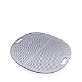 Litter Box Mat | Ribbed Foam Cat Litter Trapping Mat | Easy Clean Up | Grey