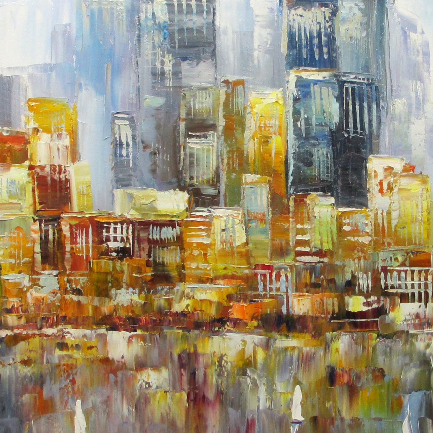Bеѕt Rеvіеw New York City Palette Knife Art Brooklyn Bridge Oil Painting HD Picture Print Wall Art Modern Giclee Artwork Home Decor Stretched and Framed Ready to Hang On Canvas 30x40 inch(70x100cm) 1pc Frее Shірріng оƒƒеr New York City Palette Knife Art Brooklyn Bridge Oil Painting HD Picture Print Wall Art Modern Giclee Artwork Home Decor Stretched and Framed Ready to Hang On Canvas 30x40 inch(70x100cm) 1pc