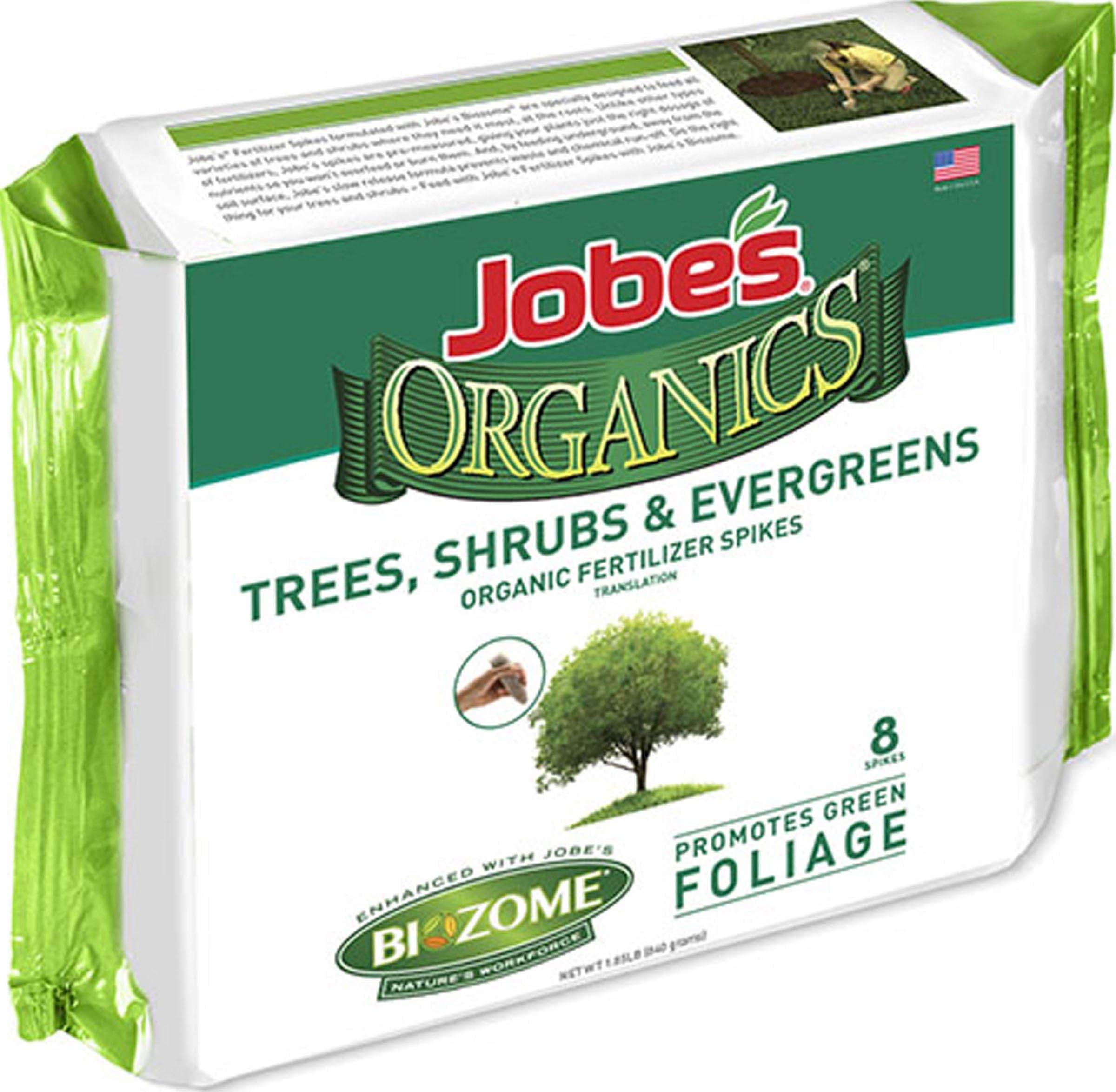 Jobe’s Slow Release Tree and Shrub Fertilizer Spikes, Easy Plant Care for Oak, Maple