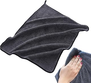 Pano de limpeza de carro, toalhas de lavagem de carro, pano de limpeza absorvente para brilho espelhado sem riscos, toalhas de detalhamento de carro, toalhas de lavagem de carro secagem com cordão Haburn