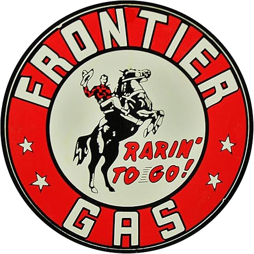 Miniatura 124 de Brotherhood Letrero de gas vintage de reproducción de letreros de metal vintage, letrero redondo de metal para garaje y hogar, 8 pulgadas de Nourse