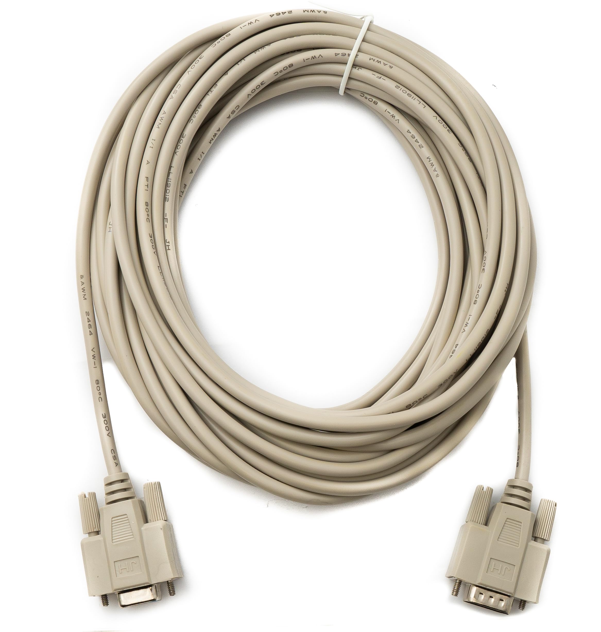 System-S D Sub Null Modem Cavo 10 m 9 Pin Maschio a Femmina RS232 DB9 Adattatore Grigio