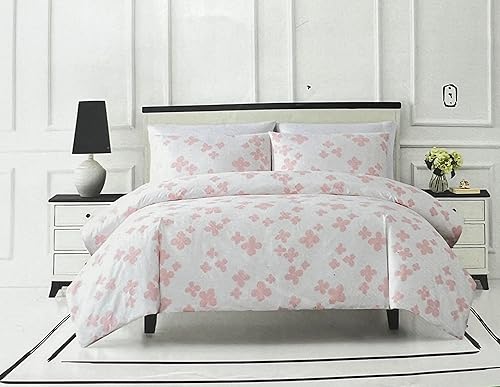 Kate Spade New York Willow Court Juego de 3 edredón 55% lino 45% algodón con relleno de poliéster (individualindividual XL, rosa floral sombra)