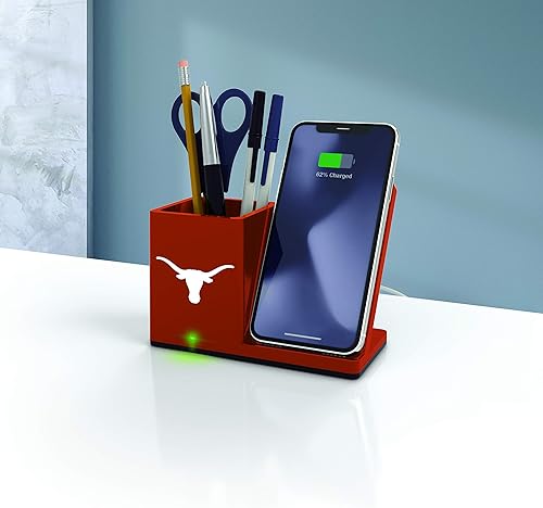 Miniatura 55 de SOAR NCAA - Soporte de carga inalámbrico unisex para teléfono celular y organizador de escritorio
