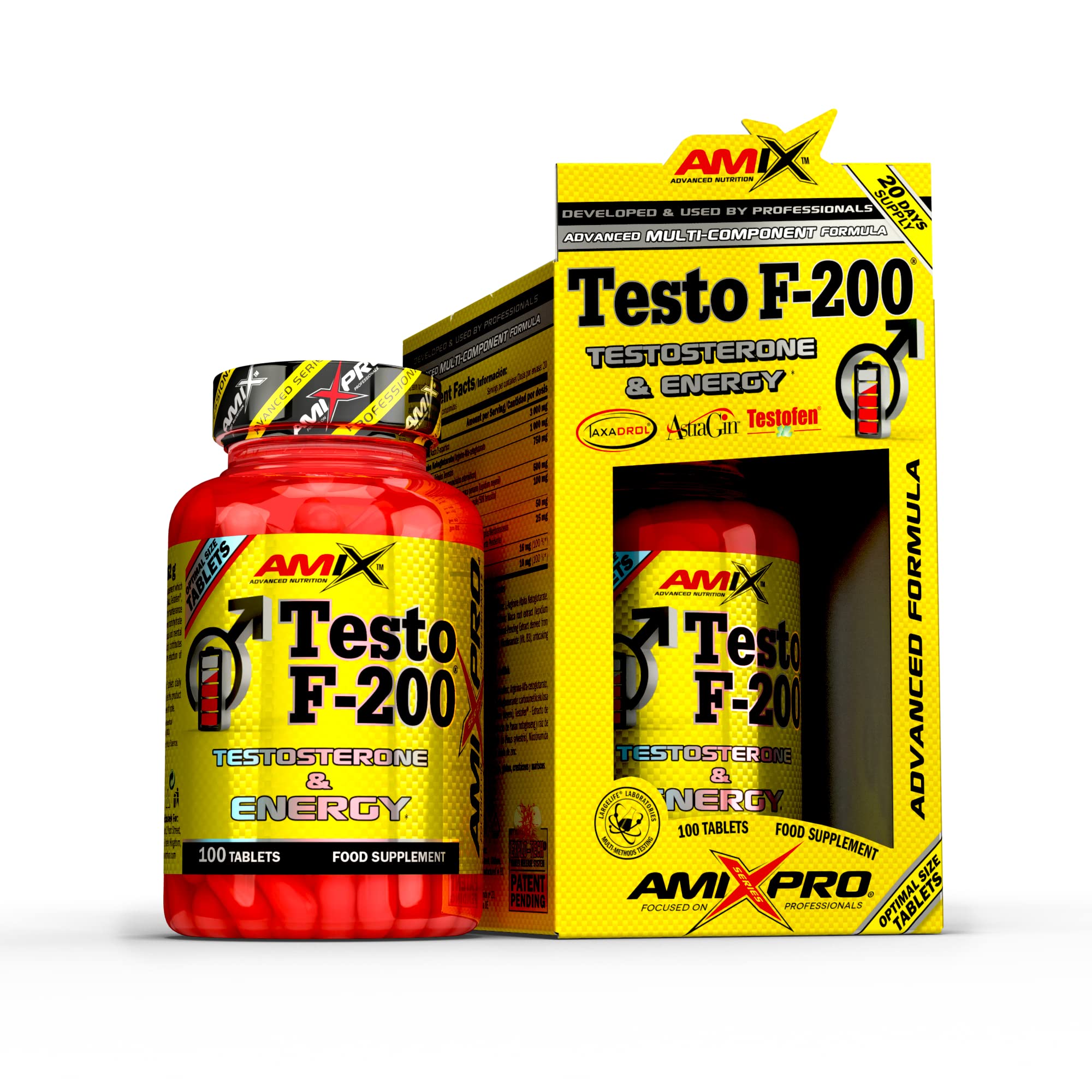 Testo F-200-100 Tabletas - Suplemento Alimenticio para Aumentar Testosterona